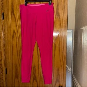 Nike Pink Leggings with Elastic Waistband